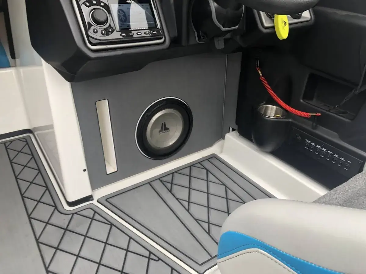 Tower speaker install on boat at Spade Kreations Cincinnati