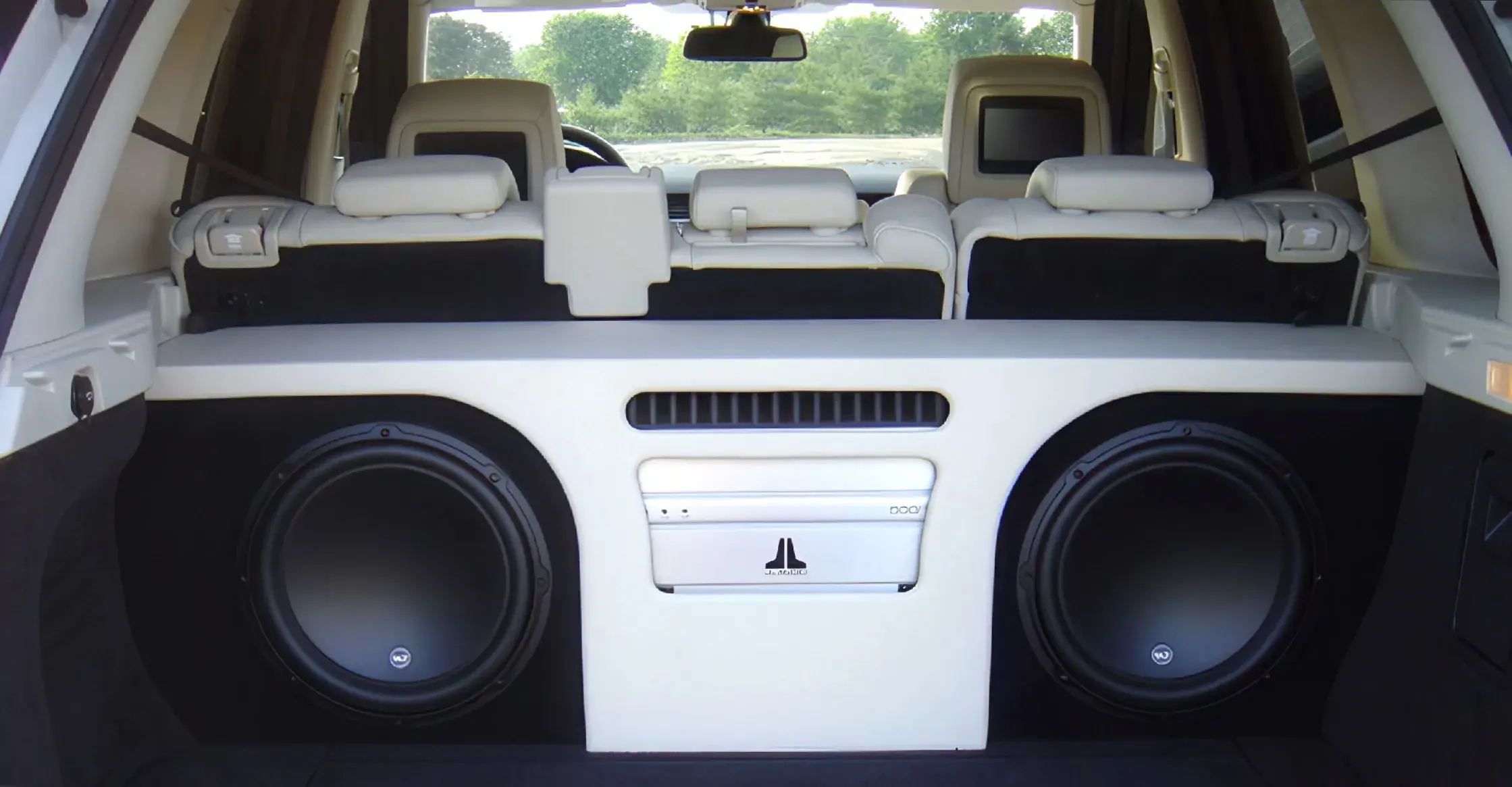 car audio subwoofer setup by Spade Kreations Cincinnati OH