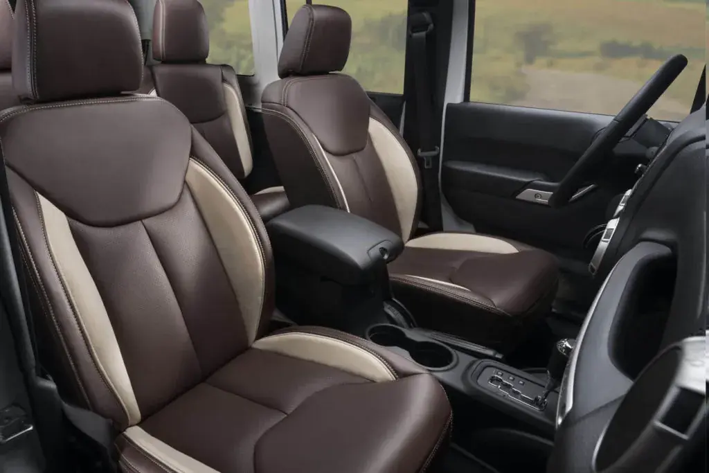 interior katzkin jeep wrangler by Spade Kreations Cincinnati OH