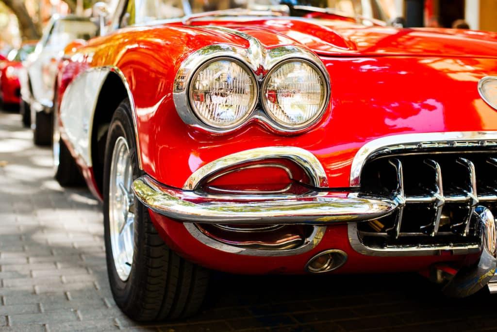 Classic Corvette restoration in progress at Spade Kreations Cincinnati